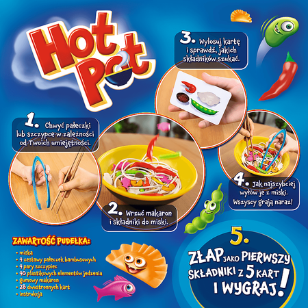 Trefl Hot Pot Rodzinna Gra Zręcznościowa