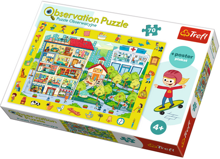 Trefl Puzzle Obserwacyjne 70 el Odwiedzamy Miasto
