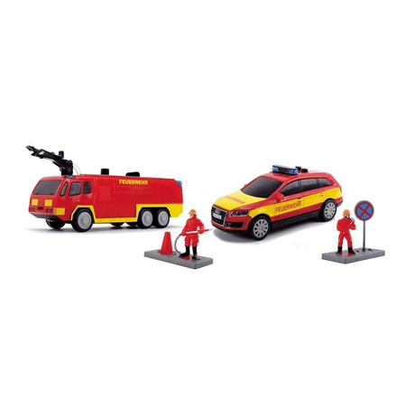 Dickie Zestaw SOS Wozy Strażackie Światło Akcesoria