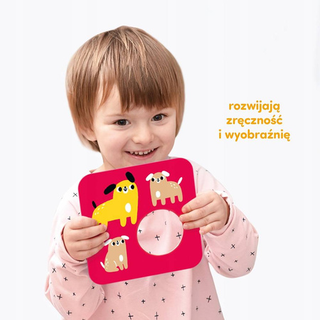 CzuCzu Puzzle kontrastowe Tu pasuje