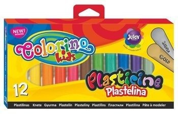 Colorino Kids Plastelina 12 kolorów złota+srebrna