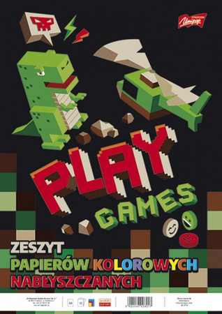 Unipap Zeszyt Papierów kolorowych nabłyszczanych A4