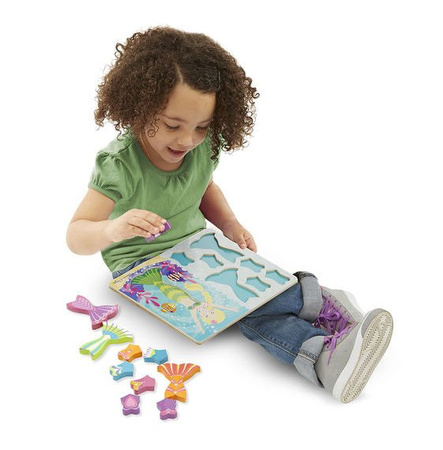 Melissa Doug Drewniane Puzzle Ubieranie Syrenki