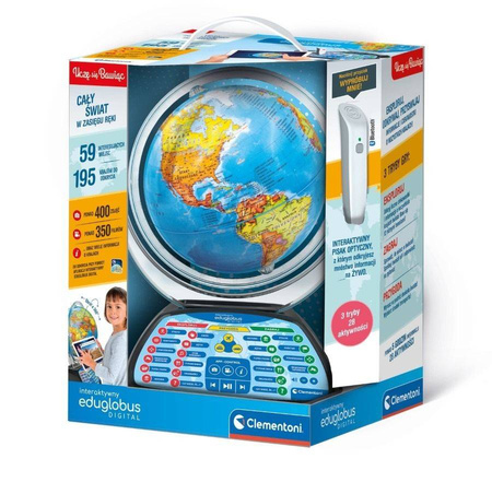Clementoni Interaktywny Globus Edukacyjny Digital