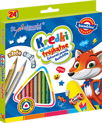 Kredki 24 Kolory Ołówkowe Bambino Majewski
