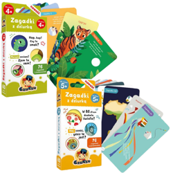 CzuCzu Zestaw Zagadki z Dziurką 4+ Książeczki Edukacyjne
