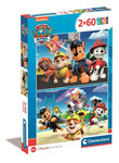 Clementoni Puzzle 2x60 Super Kolor Paw Patrol