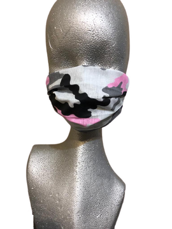 Maseczka dla dzieci Ochronna Bawełniana Moro Róż