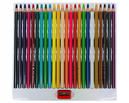 Astra Kredki ołówkowe hexagonalne 24 kolorów Gruby Grafit XXL