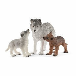 Schleich 42472 - Matka Wilk i Wilczki