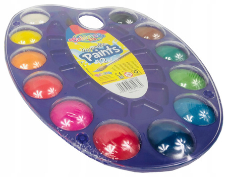 Colorino Kids Farby akwarelowe paletka 12 kol. 15660