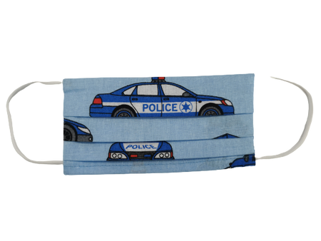 Maseczka dla dzieci Ochronna Bawełniana Samochody Policja