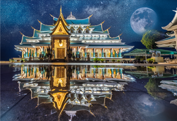 TREFL Puzzle 1500 el Wat Pa Phu Kon Tajlandia