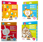 Zestaw CzuCzu Hop, hop! - 4 Książeczki Edukacyjne