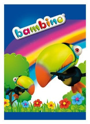 Bambino Zeszyt A5/16k Kratka Laminowany