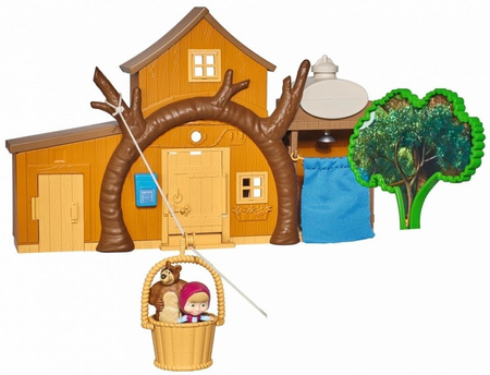 Simba Masza i Niedźwiedź Dwupoziomowy Dom Domek Niedźwiedzia