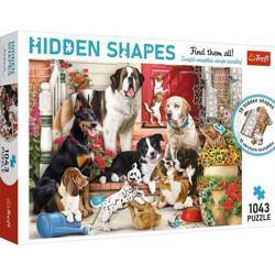 Puzzle 1043 el. Trefl Hidden Shapes Psia Zabawa