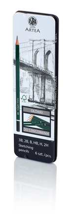 Astra Artea Ołówki do Szkicowania 6 szt.