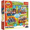 TREFL Puzzle 4w1 Pomocny Strażak Sam