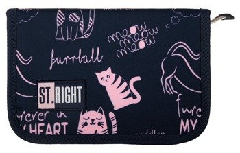 ST.RIGHT Piórnik Dwuklapowy bez Wyposażenia PC-03 Kotki