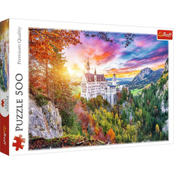 Puzzle 500 el. Trefl Widok na Zamek Neuschwanstein