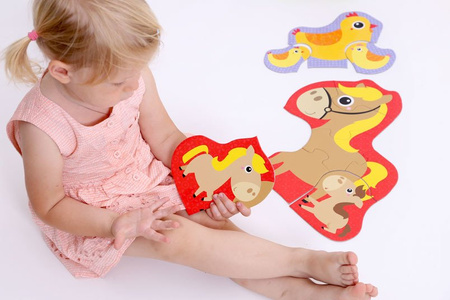 CzuCzu Puzzle Progresywne Zwierzątka na Wsi 22 el