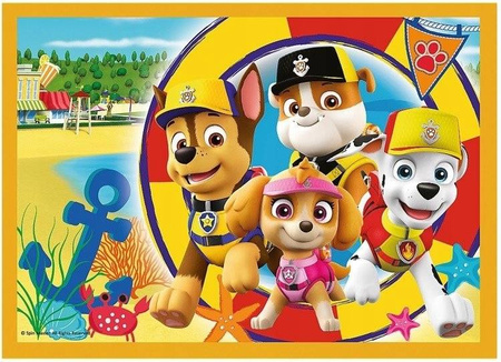 Trefl Puzzle 4w1 Wakacyjny Psi Patrol PAW PATROL