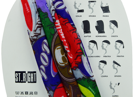 Chusta Szalik Maska Wielofunkcyjna Kapsle