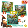 TREFL Puzzle 3w1 Niezwykły świat dinozaurów