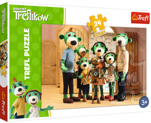 TREFL Puzzle 24 MAXI Portret rodzinny z Robotem