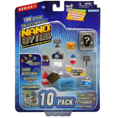 NANOBYTES Blister 10 x Figurka + Szkatułka