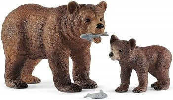 Schleich 42473 Matka Grizzly z Małym