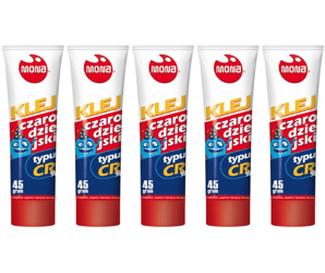 MONA 5 x Klej Czarodziejski Typu CR w Tubce 45 g
