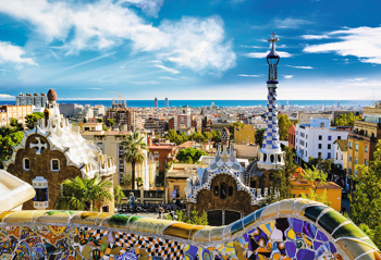 TREFL Puzzle 1500 el Park Güell Barcelona