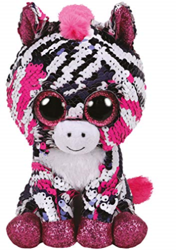 TY Maskotka z cekinami Beanie Boos Zebra ZOEY 15 cm