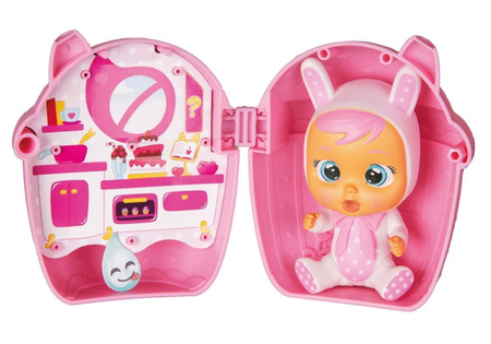 Cry Babies Laleczka Płaczący Bobas Domek Turkus