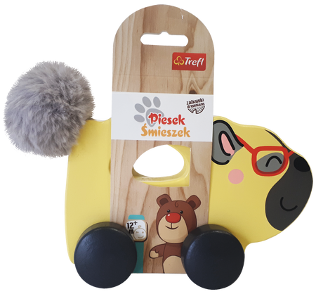 Trefl Drewniana Zabawka Piesek śmieszek