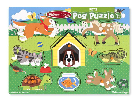 Melissa Drewniane Puzzle Zwierzęta Domowe 2 Lata