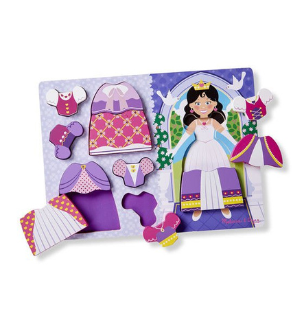 Melissa Drewniane Puzzle Ubieranie Księżniczki