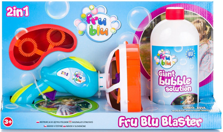 Bańki Fru Blu -Miotacz Pistolet do Baniek + Płyn