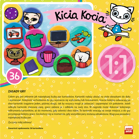 Trefl Memo Kicia Kocia Gra Pamięciowa