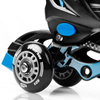 Quattro Łyżworolki 4w1 34-37 czarno-niebieskie 926656