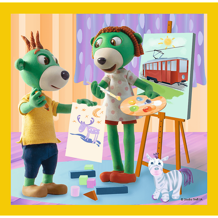 TREFL Puzzle 3w1 Razem Jest Wesoło Rodzina Treflików