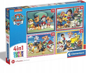 Clementoni Puzzle 4w1 Super Kolor Paw Patrol