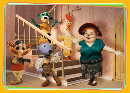 TREFL Puzzle 4w1 Rodzina Treflików Przygotowania do Balu