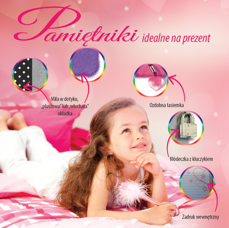 Pamiętnik z kłódką - Niebieski Króliczek