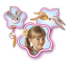 Bunnies - Króliczek Magnetyczny 2-pak Beż/Szary