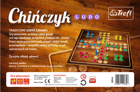 Trefl Klasyczny Chińczyk Gra Planszowa