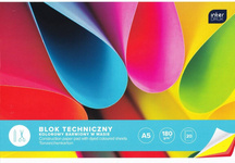 INTERDRUK Blok techniczny kolorowy 180g A5/20