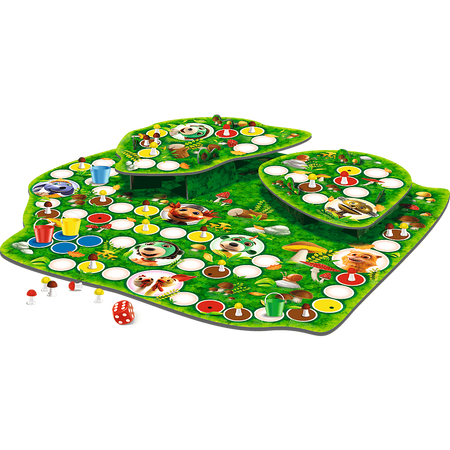 Zestaw Gier dla Dzieci Skoczki + Grzybobranie Rodzina Treflików Gra Zręcznościowa